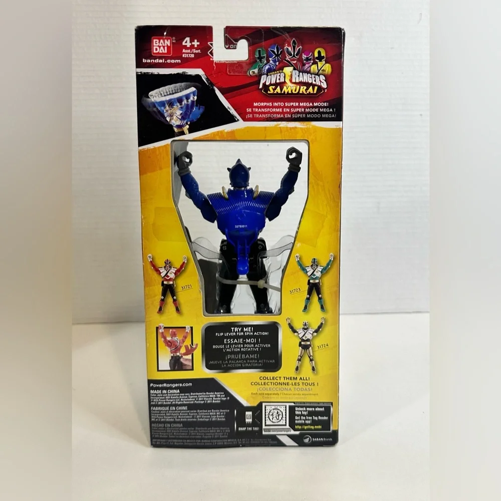 Power Rangers Samurai Armor Morphin Ranger Water Blue Action Figure New With Box